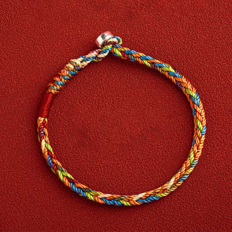 Buddha Stones May you be healthy and happy Lucky Multicolored Bracelet Includes Gift Message Card