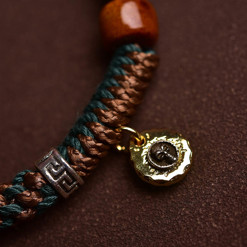 Buddha Stones Cheers to Harmony and Blessings Tibetan Rope Bracelet Includes Gift Message Card