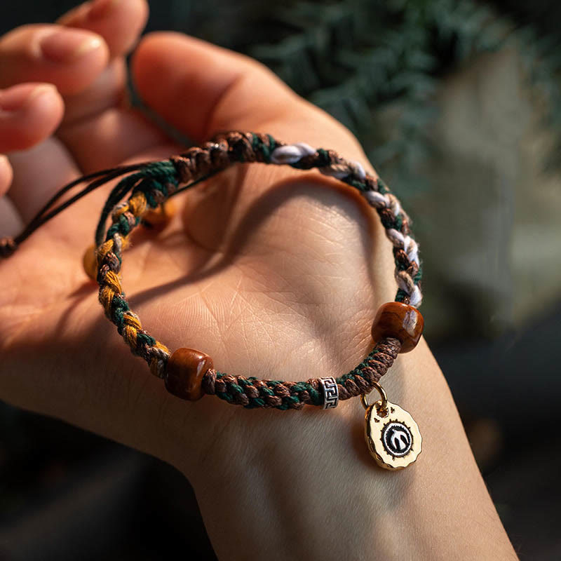 Buddha Stones Cheers to Harmony and Blessings Tibetan Rope Bracelet Includes Gift Message Card