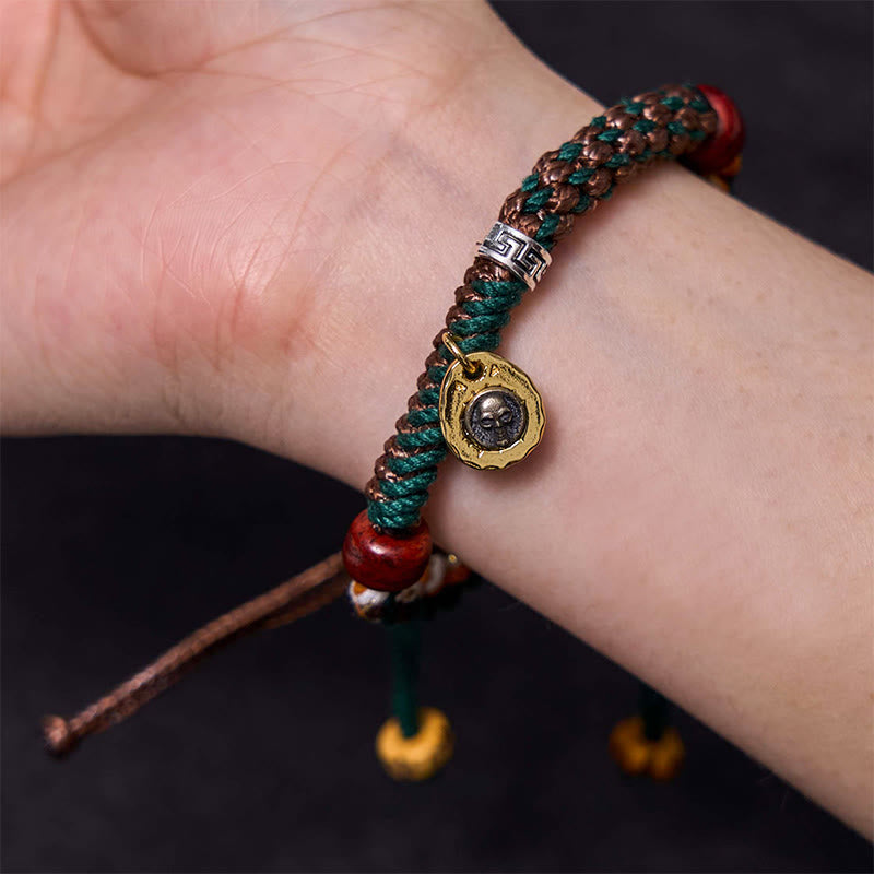 Buddha Stones Cheers to Harmony and Blessings Tibetan Rope Bracelet Includes Gift Message Card