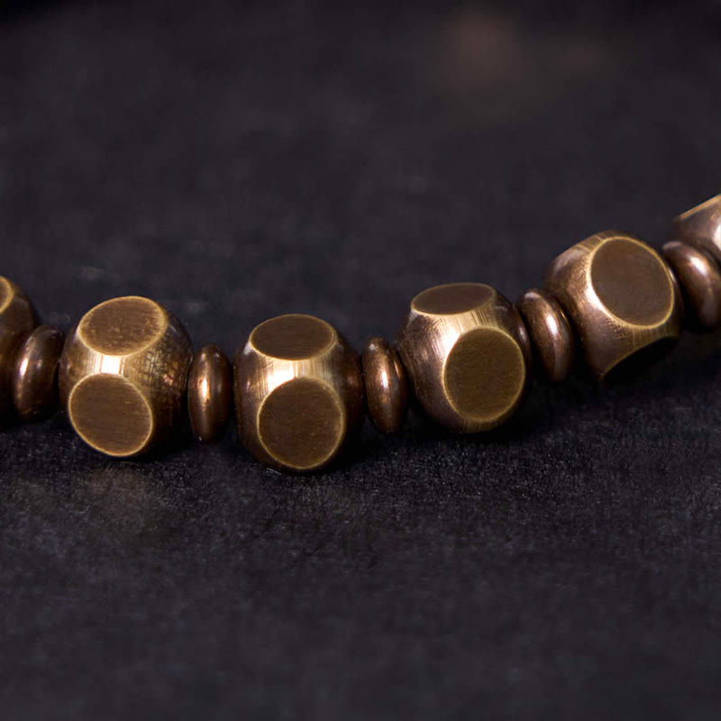 Buddha Stones Wishing You Balance and Strength Brass Amulet Bracelet Includes Gift Message Card