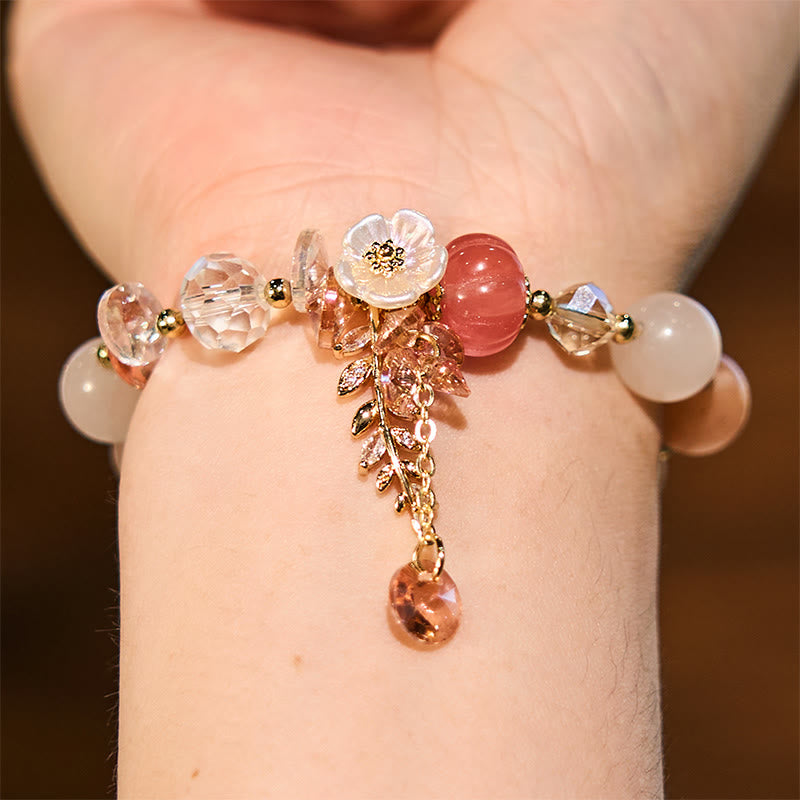 Buddha Stones Wishing You Light and Happiness Sun Stone Bracelet Includes Gift Message Card