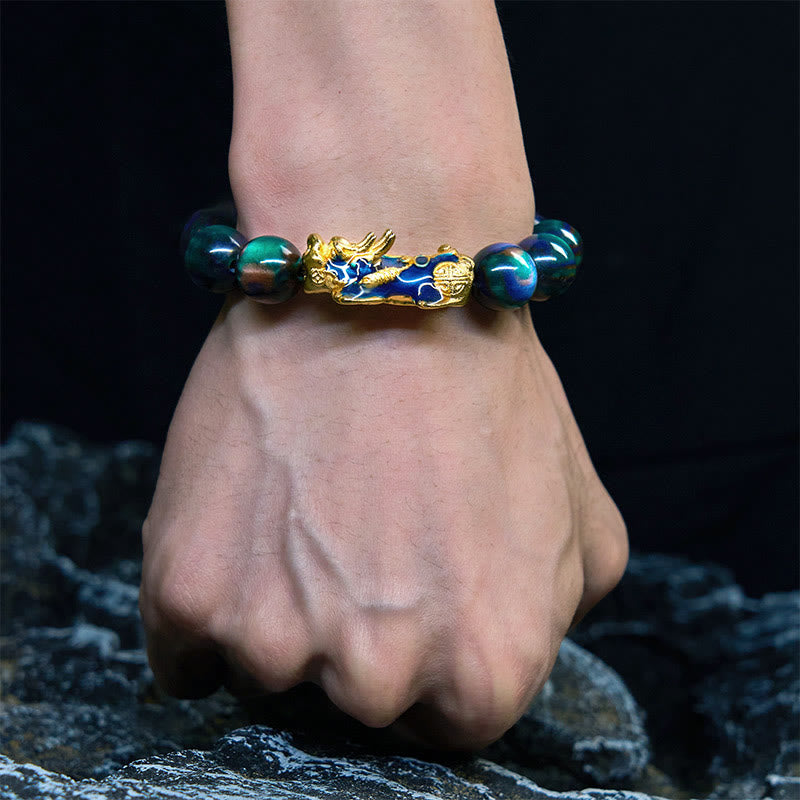 Buddha Stones Cheers to Fortune and Protection PiXiu Bracelet Includes Gift Message Card