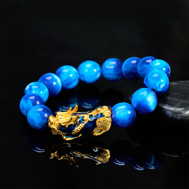 Buddha Stones Cheers to Fortune and Protection PiXiu Bracelet Includes Gift Message Card