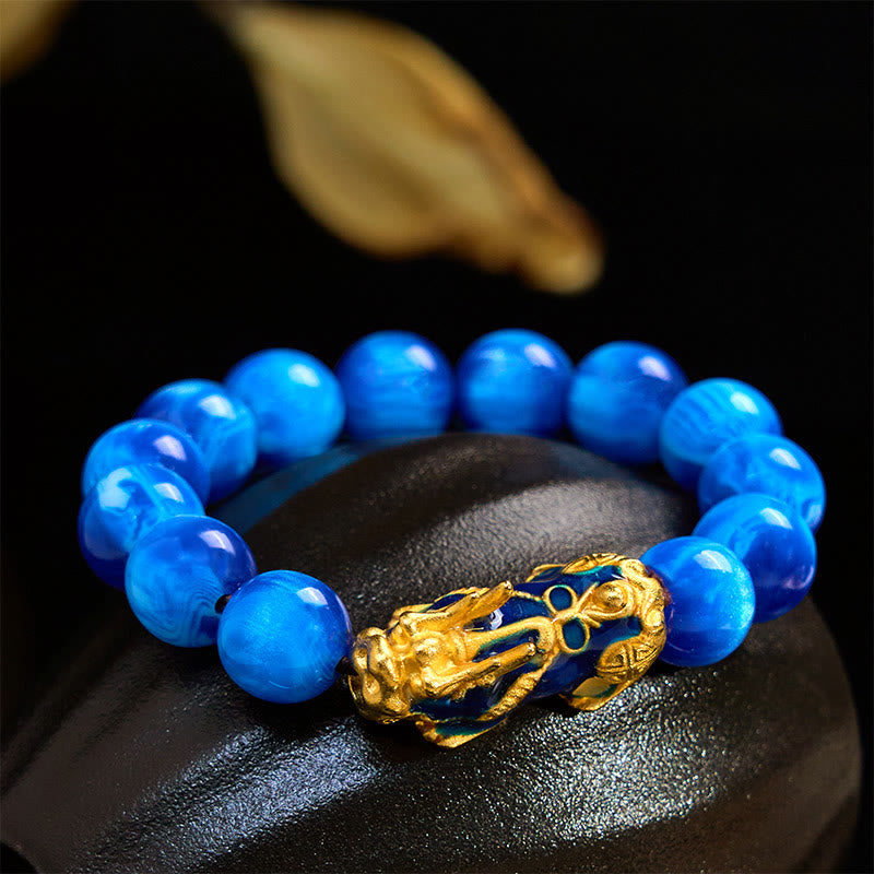 Buddha Stones Cheers to Fortune and Protection PiXiu Bracelet Includes Gift Message Card