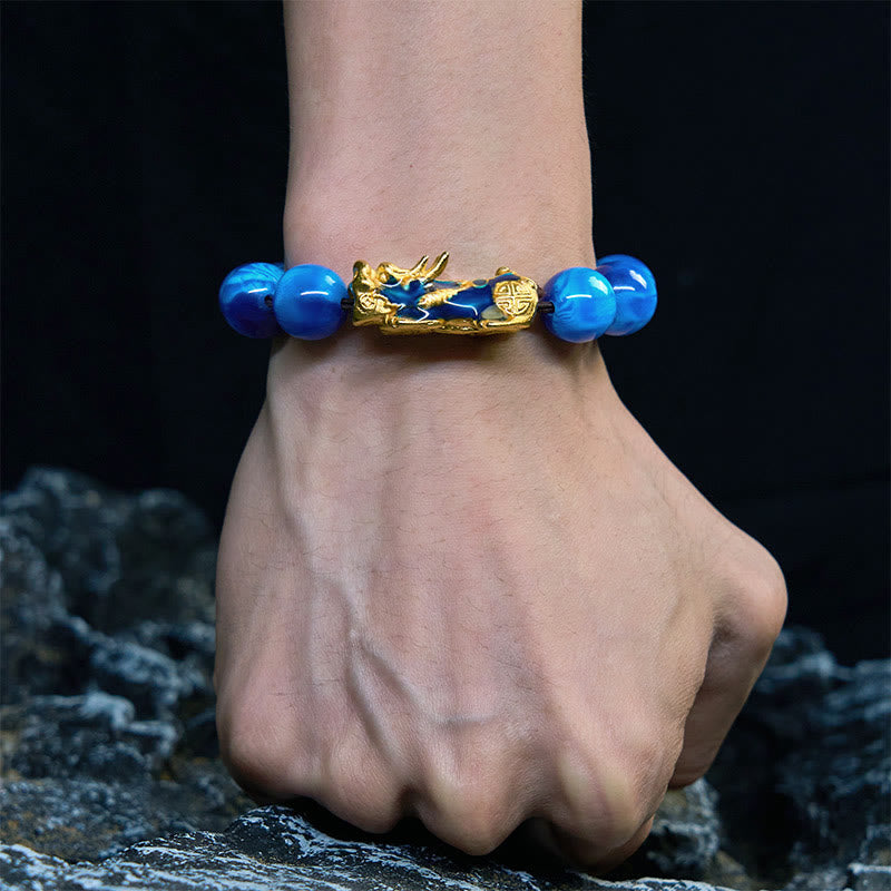 Buddha Stones Cheers to Fortune and Protection PiXiu Bracelet Includes Gift Message Card