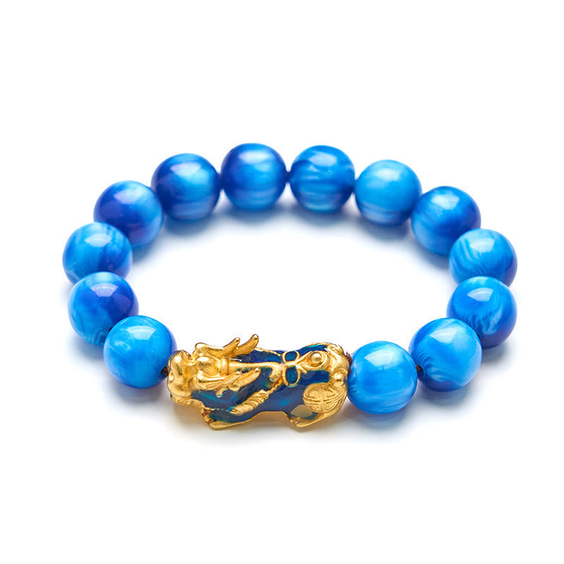Buddha Stones Cheers to Fortune and Protection PiXiu Bracelet Includes Gift Message Card