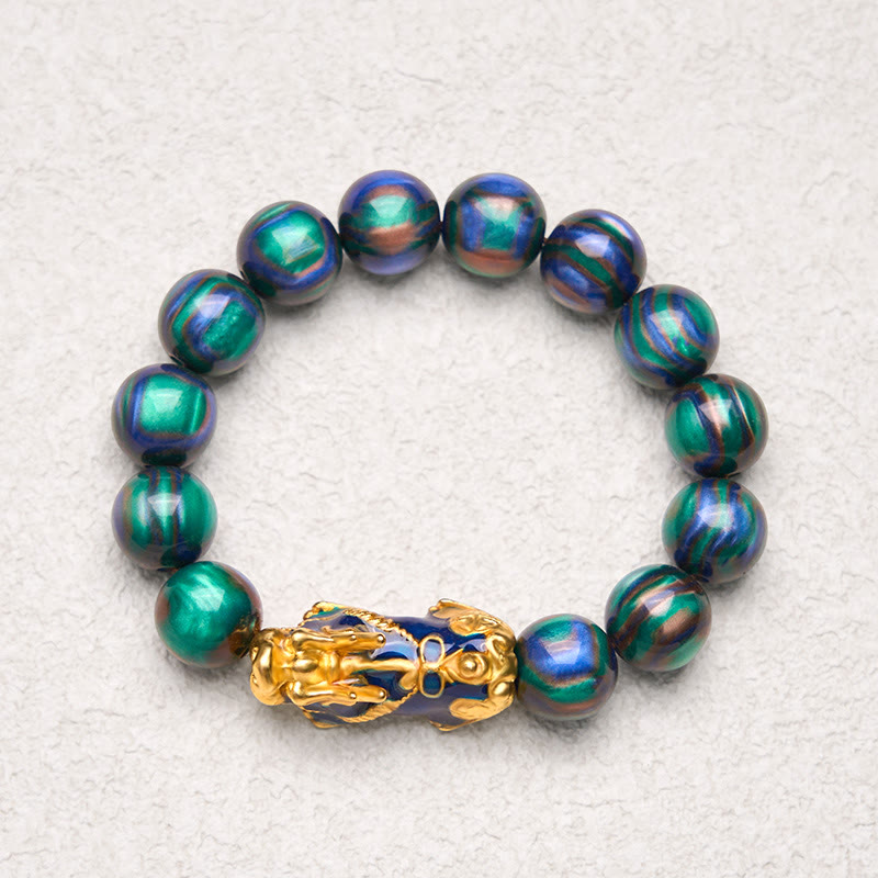 Buddha Stones Cheers to Fortune and Protection PiXiu Bracelet Includes Gift Message Card