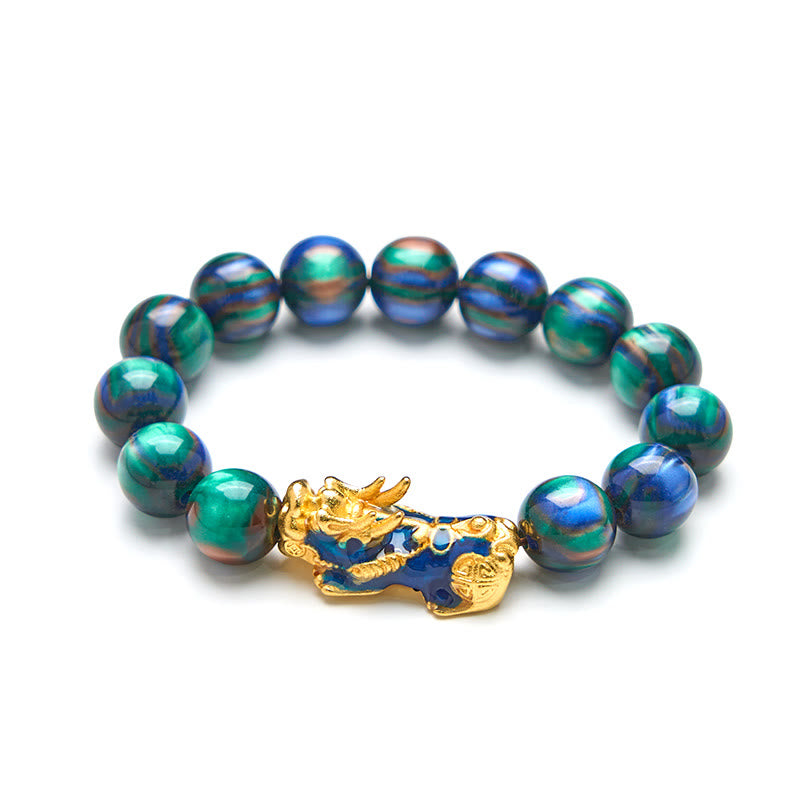 Buddha Stones Cheers to Fortune and Protection PiXiu Bracelet Includes Gift Message Card