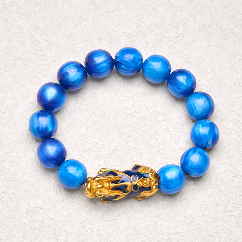 Buddha Stones Cheers to Fortune and Protection PiXiu Bracelet Includes Gift Message Card