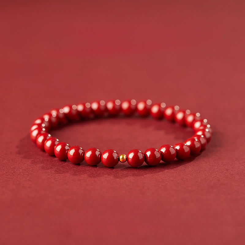 Buddha Stones Wishing Protection and Energy Cinnabar Bracelet Includes Gift Message Card