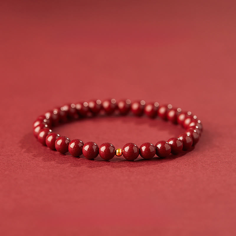 Buddha Stones Wishing Protection and Energy Cinnabar Bracelet Includes Gift Message Card