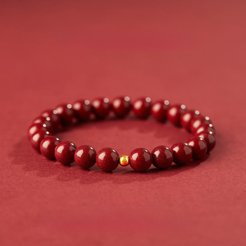 Buddha Stones Wishing Protection and Energy Cinnabar Bracelet Includes Gift Message Card