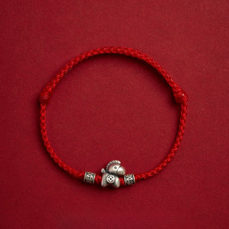 Buddha Stones Wishing You Wealth and Protection Year of the Horse String Includes Gift Message Card