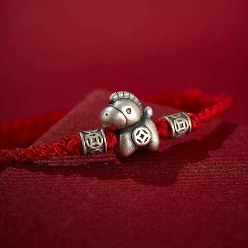Buddha Stones Wishing You Wealth and Protection Year of the Horse String Includes Gift Message Card