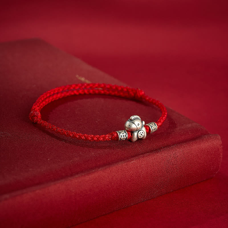 Buddha Stones Wishing You Wealth and Protection Year of the Horse String Includes Gift Message Card