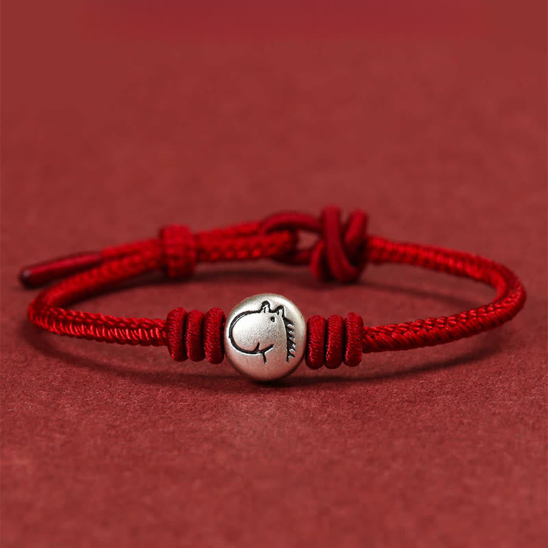Buddha Stones Wishing You Joy and Prosperity Year of the Horse Bracelet Includes Gift Message Card