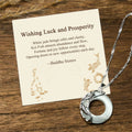Buddha Stones Wishing Luck and Prosperity White Jade Koi Fish Necklace Includes Gift Message Card