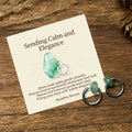 Buddha Stones Sending Calm and EleganceTitanium Steel Jade Earrings Includes Gift Message Card