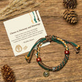 Buddha Stones Cheers to Harmony and Blessings Tibetan Rope Bracelet Includes Gift Message Card