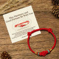 Buddha Stones May Harmony and Good Fortune Be With You Bracelet Includes Gift Message Card