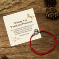 Buddha Stones Wishing You Wealth and Protection Year of the Horse String Includes Gift Message Card