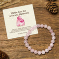 Buddha Stones All the Best for Love and Harmony Stone Quartz Bracelet Includes Gift Message Card