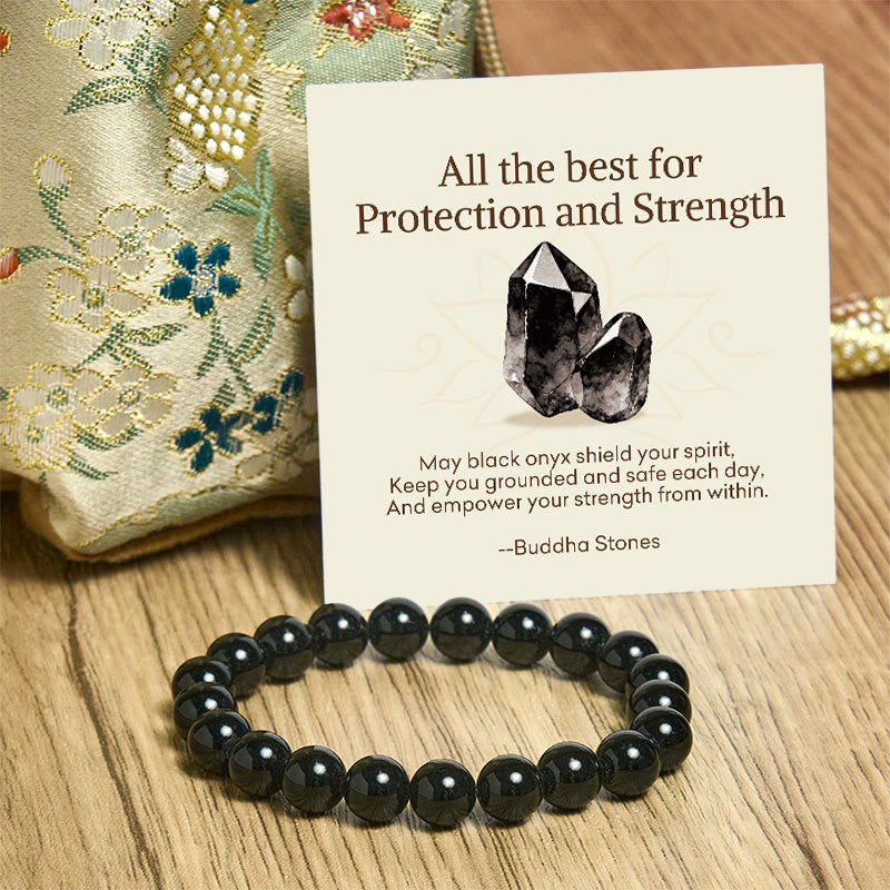 Buddha Stones All the Best for Love and Harmony Stone Quartz Bracelet Includes Gift Message Card