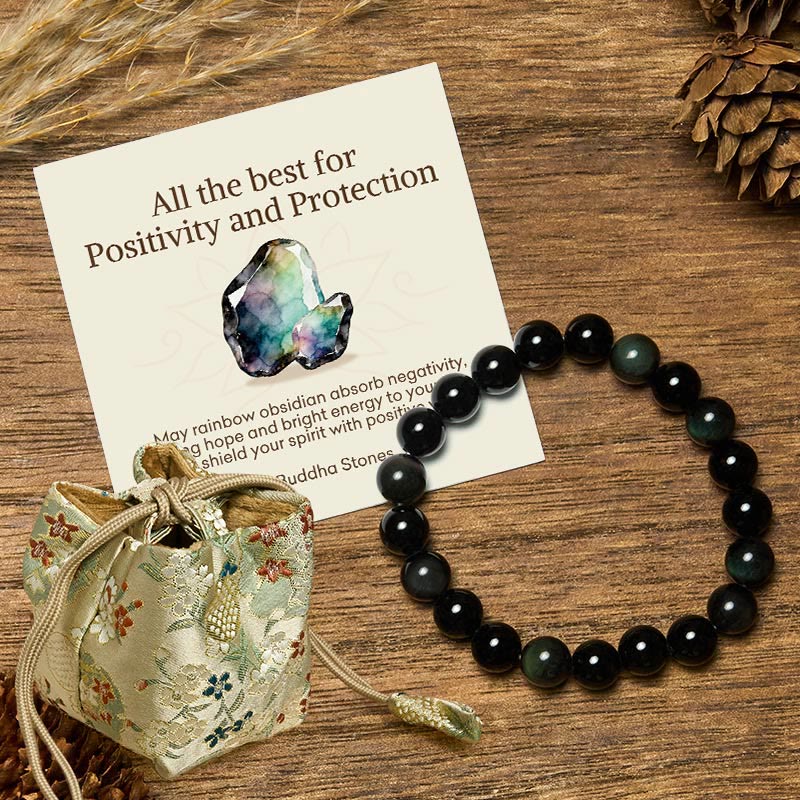 Buddha Stones All the Best for Love and Harmony Stone Quartz Bracelet Includes Gift Message Card