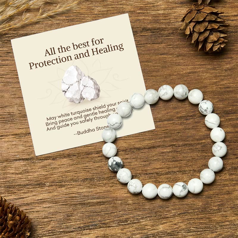 Buddha Stones All the Best for Love and Harmony Stone Quartz Bracelet Includes Gift Message Card