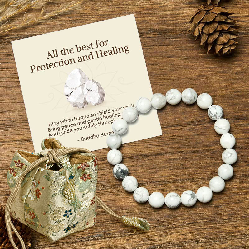 Buddha Stones All the Best for Love and Harmony Stone Quartz Bracelet Includes Gift Message Card