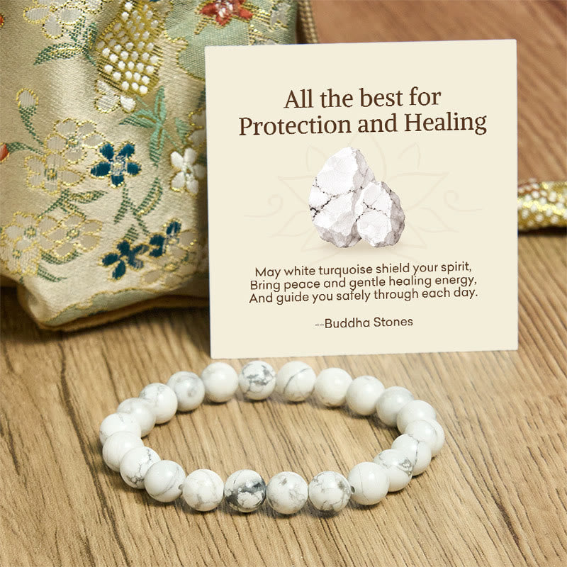 Buddha Stones All the Best for Love and Harmony Stone Quartz Bracelet Includes Gift Message Card