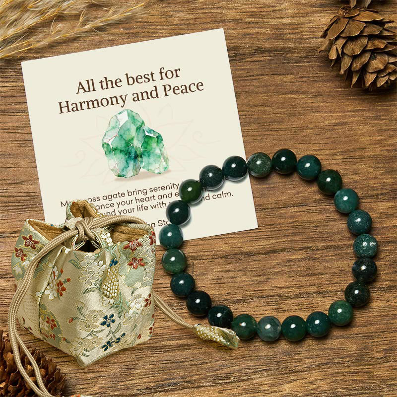Buddha Stones All the Best for Love and Harmony Stone Quartz Bracelet Includes Gift Message Card