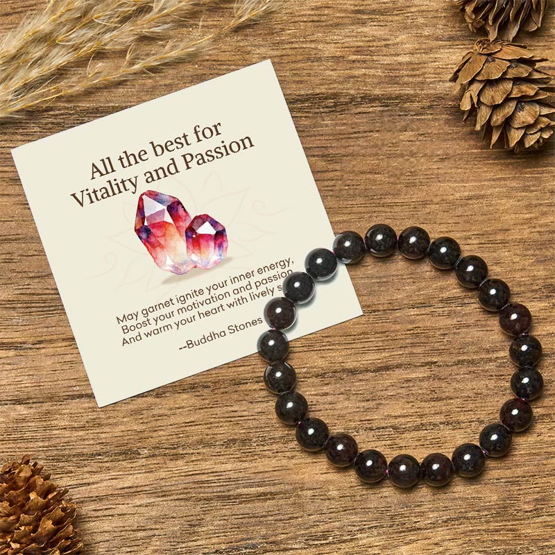 Buddha Stones All the Best for Love and Harmony Stone Quartz Bracelet Includes Gift Message Card