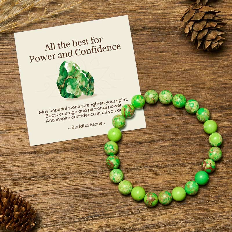 Buddha Stones All the Best for Love and Harmony Stone Quartz Bracelet Includes Gift Message Card