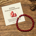 Buddha Stones Wishing Protection and Energy Cinnabar Bracelet Includes Gift Message Card