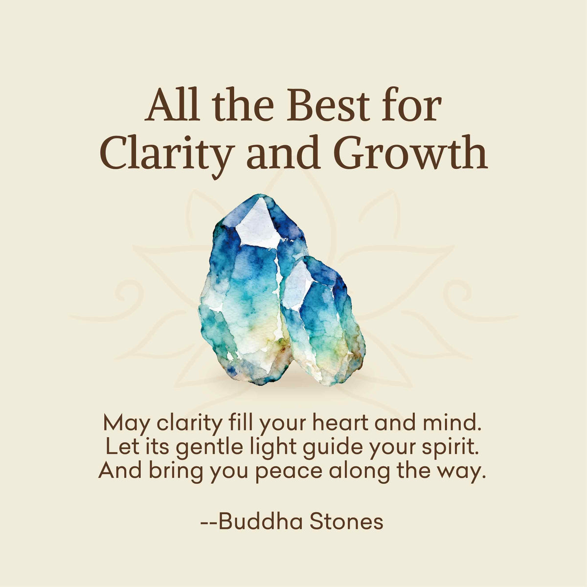Buddha Stones All the Best for Love and Harmony Stone Quartz Bracelet Includes Gift Message Card