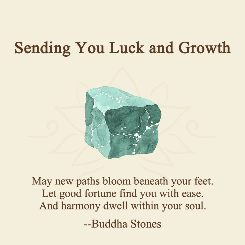 Buddha Stones Sending You Luck and Growth Cat Green Aventurine Necklace Includes Gift Message Card