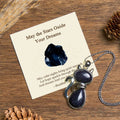 Buddha Stones May the Stars Guide Your Dreams Cat Sandstone Necklace Includes Gift Message Card