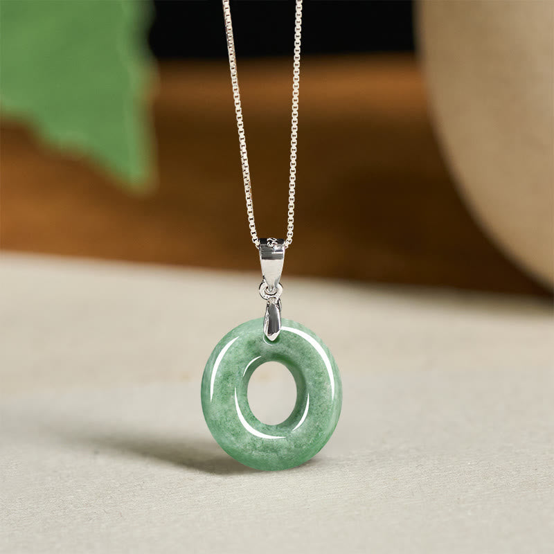 Buddha Stones May You Find Your Own Meaning Natural A-Z Letter Jade 925 Sterling Silver Chain Necklace Includes Gift Message Card