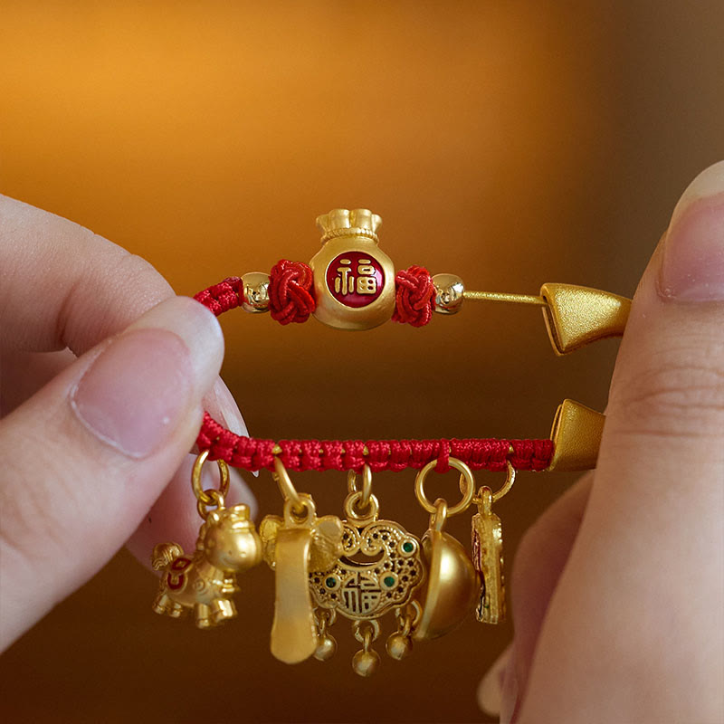 Buddha Stones Wishing You Fortune and Good Luck Year of the Horse Brooch Includes Gift Message Card