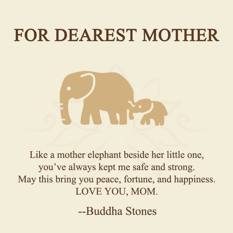 Buddha Stones FOR DEAREST MOTHER Elephant 925 Sterling Silver Necklace Pendants Includes Gift Message Card