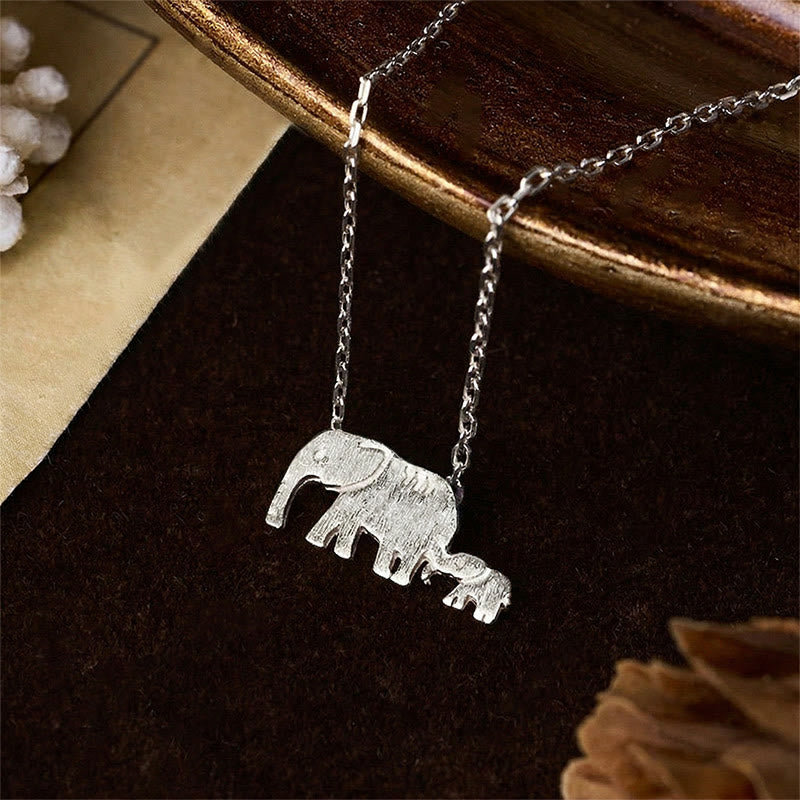 Buddha Stones FOR DEAREST MOTHER Elephant 925 Sterling Silver Necklace Pendants Includes Gift Message Card
