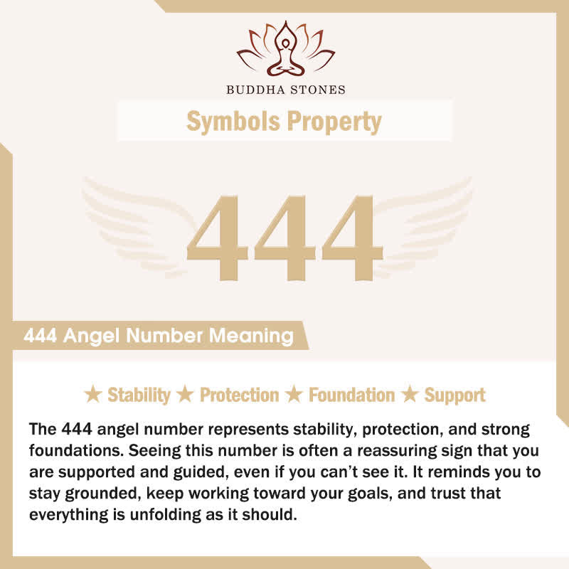 Buddha Stones Wishing Protection and Stability 444 Angel Number Natural Green Aventurine Key Chain Hanging Decoration Includes Gift Message Card