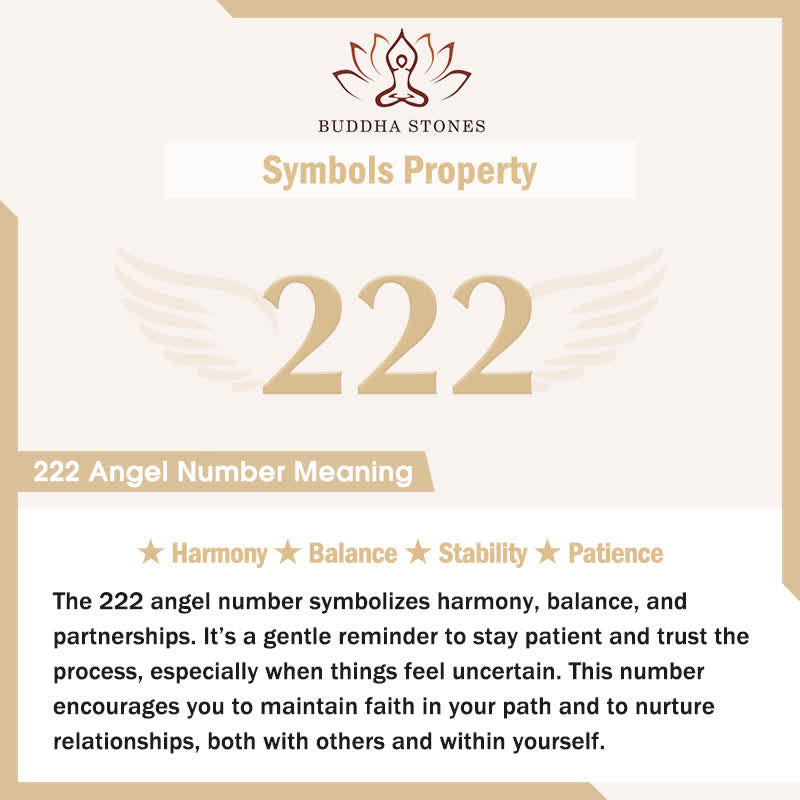 Buddha Stones Wishing Harmony and Trust 222 Angel Number Natural Dalmatian Jasper Key Chain Hanging Decoration Includes Gift Message Card