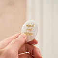 Buddha Stones Hope All Is Well With You Natural Clear Quartz White Crystal Palm Stone Energy Crystal Decor