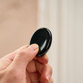 Buddha Stones Protection & Grounding Natural Small Black Obsidian Worry Stone Crystal Decor 3.5*4.5cm