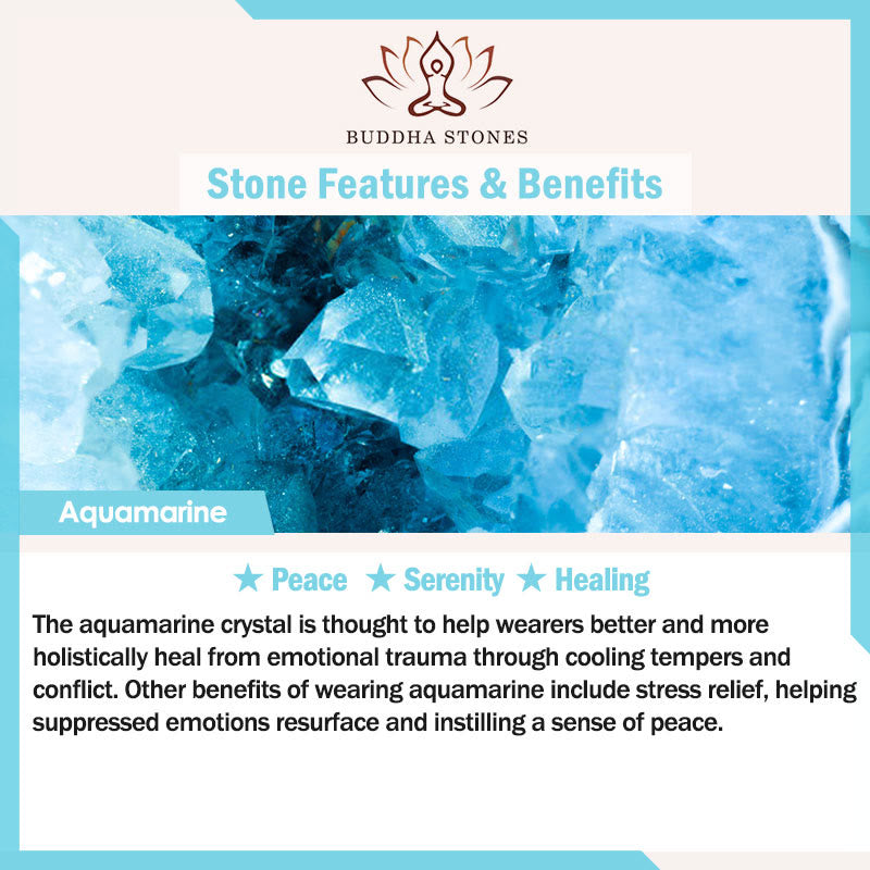 Buddha Stones 3pcs Ease Emotional Waves Amazonite Relax Bracelet Includes Gift Message Card