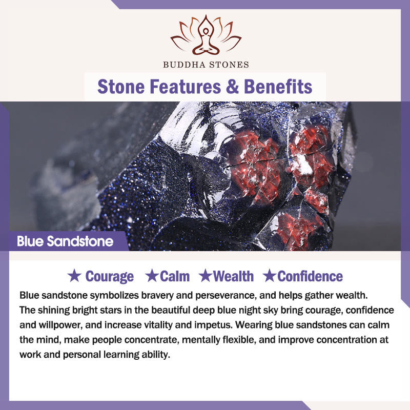 Buddha Stones 3pcs Find Inner Clarity Rhodonite Compassion Bracelet Includes Gift Message Card