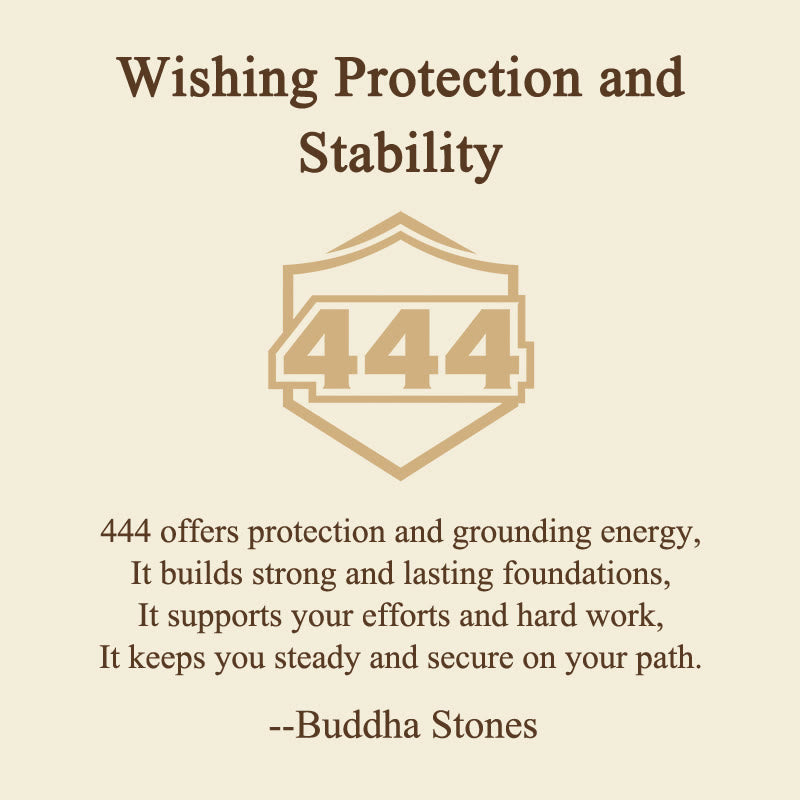 Buddha Stones Wishing Protection and Stability 444 Angel Number Natural Green Aventurine Key Chain Hanging Decoration Includes Gift Message Card
